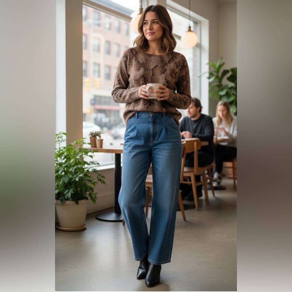 The Cashmere Project Snakeskin Cashmere Sweater Size XS